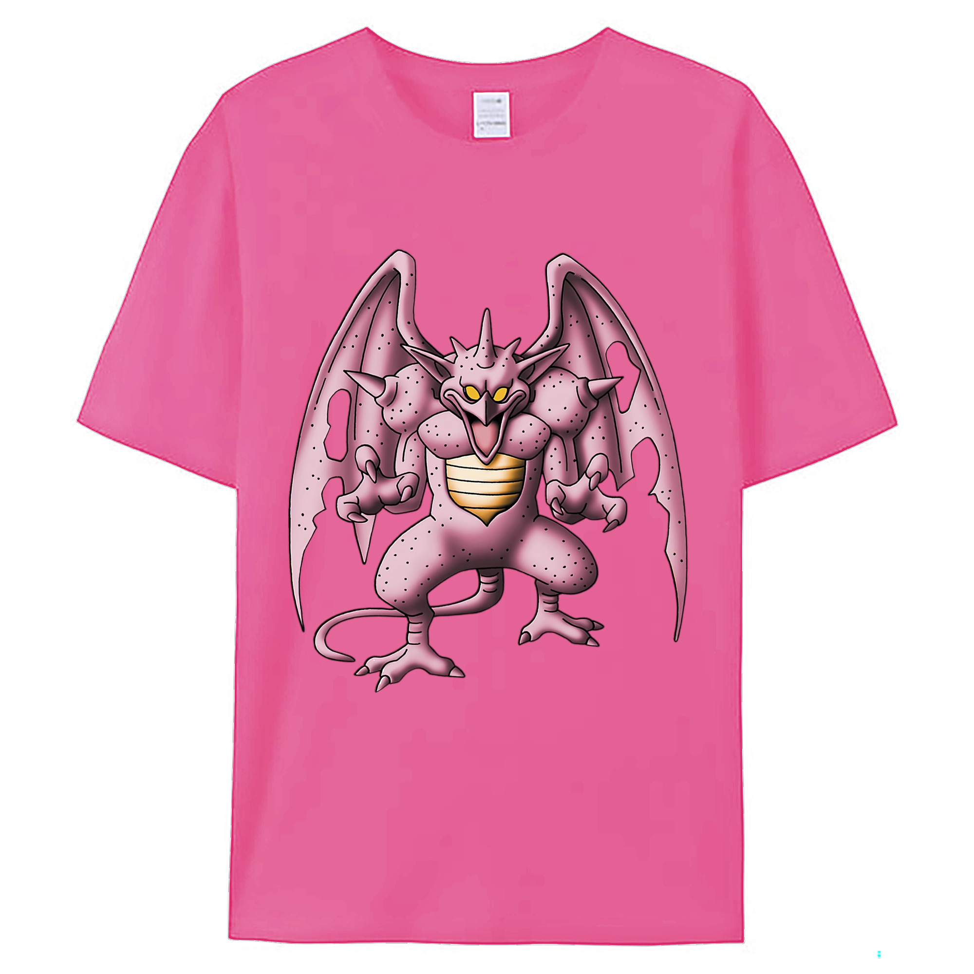 （画像用） ドラゴンクエスト Doragon Kuesuto Dragon Quest レディースカジュアルプリントTシャツ（綿100％）